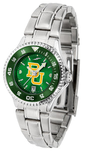 Baylor Bears Competitor Steel Ladies Watch - AnoChrome - Color Bezel