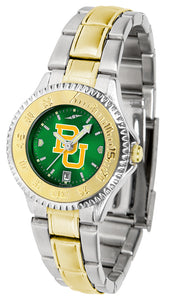 Baylor Bears Competitor Two-Tone Ladies Watch - AnoChrome