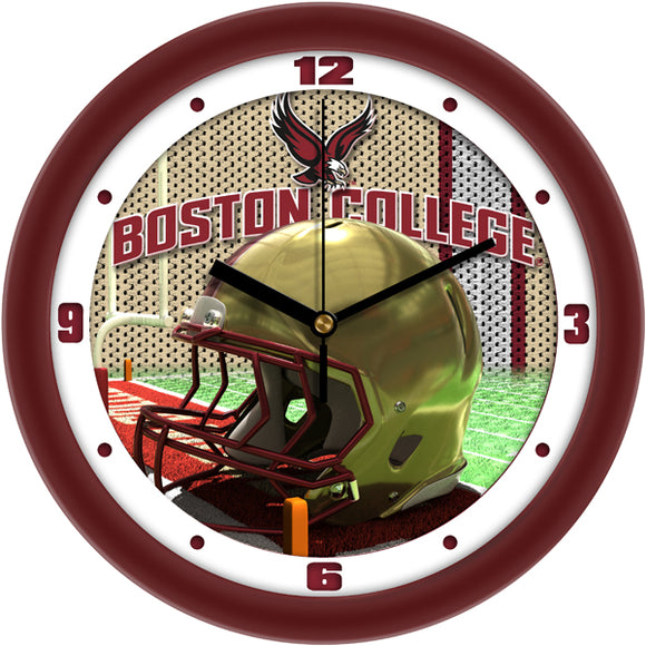 Boston College Eagles Wall Clock - Football Helmet
