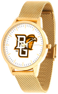 Bowling Green Statement Mesh Band Unisex Watch - Gold