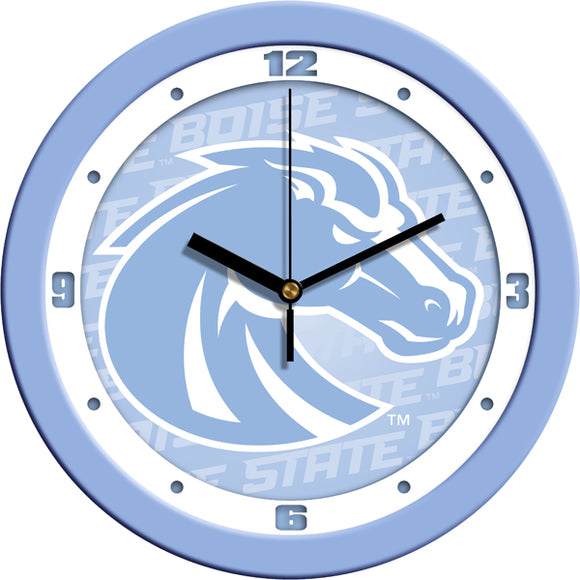 Boise State Wall Clock - Baby Blue