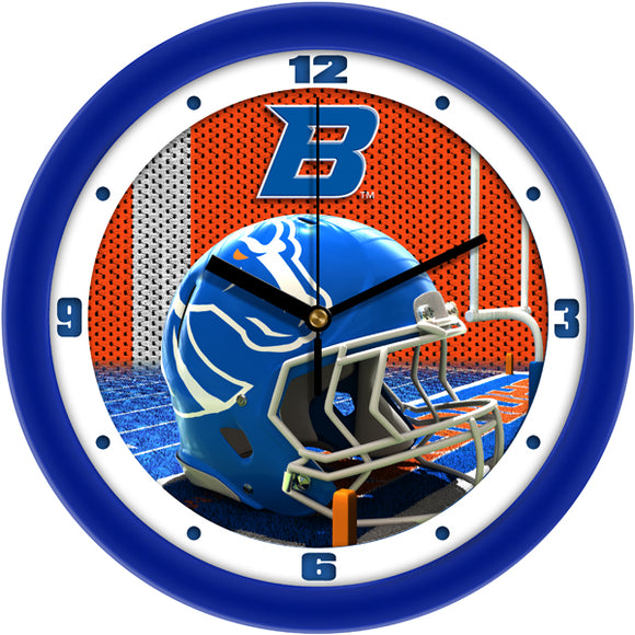 Boise State Wall Clock - Football Helmet