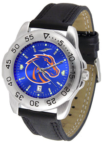 Boise State Sport Leather Men’s Watch - AnoChrome