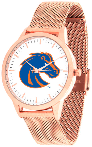 Boise State Statement Mesh Band Unisex Watch - Rose