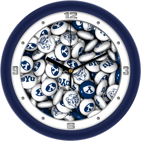 BYU Cougars Wall Clock - Candy
