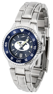 BYU Cougars Competitor Steel Ladies Watch - AnoChrome - Color Bezel