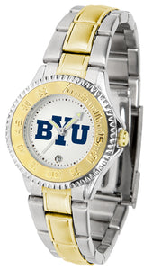 BYU Cougars Competitor Two-Tone Ladies Watch