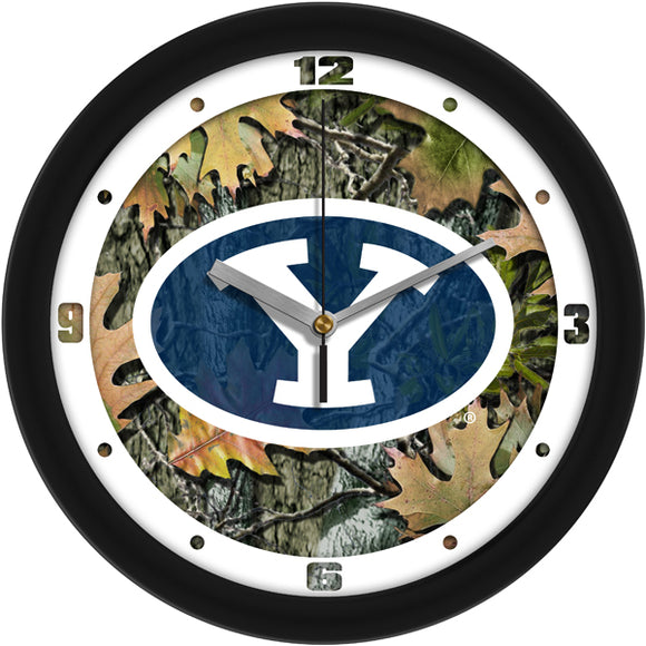 BYU Cougars Wall Clock - Camo