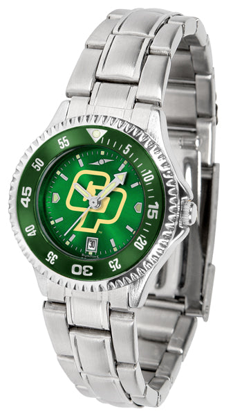 Cal Poly Mustangs Competitor Steel Ladies Watch - AnoChrome - Color Bezel