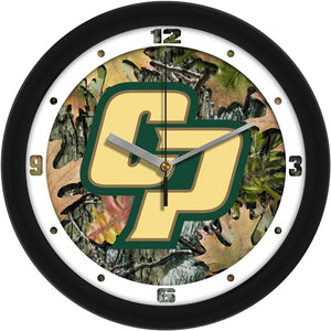 Cal Poly Mustangs Wall Clock - Camo