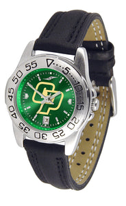Cal Poly Mustangs Sport Leather Ladies Watch - AnoChrome