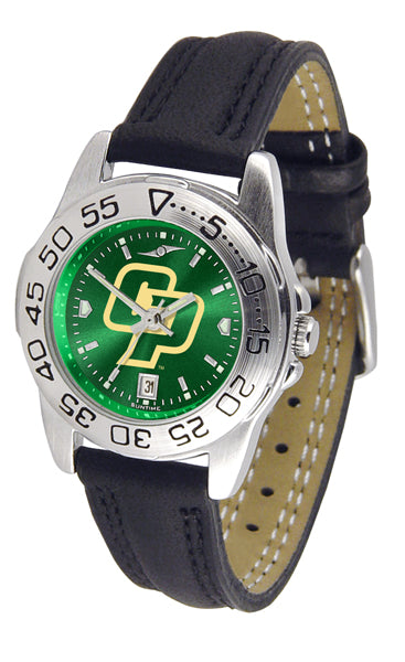 Cal Poly Mustangs Sport Leather Ladies Watch - AnoChrome