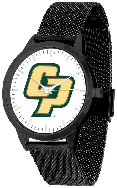 Cal Poly Mustangs Statement Mesh Band Unisex Watch - Black