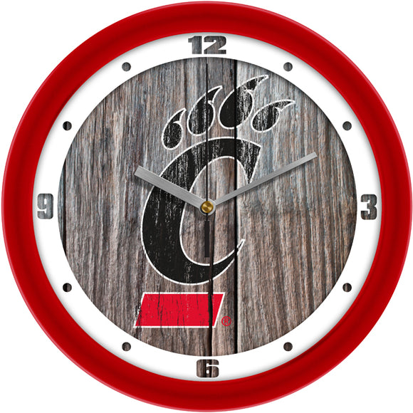 Cincinnati Wall Clock - Weathered Wood