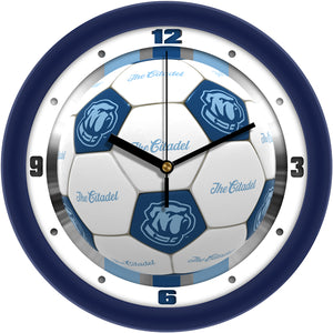 Citadel Bulldogs Wall Clock - Soccer