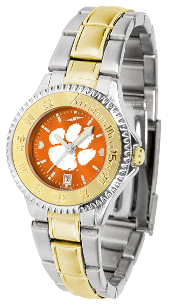 Clemson Tigers Competitor Two-Tone Ladies Watch - AnoChrome