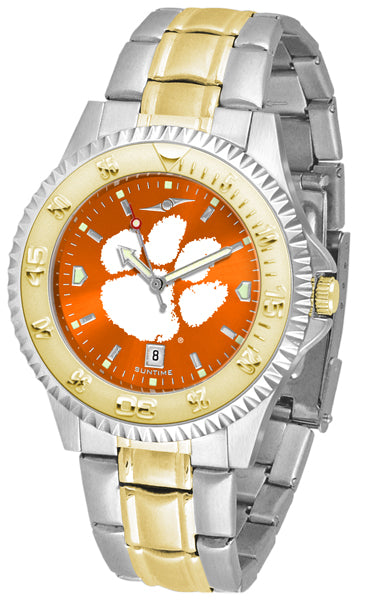 Clemson Tigers Competitor Two-Tone Men’s Watch - AnoChrome