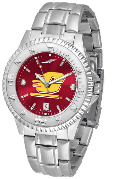 Central Michigan Competitor Steel Men’s Watch - AnoChrome