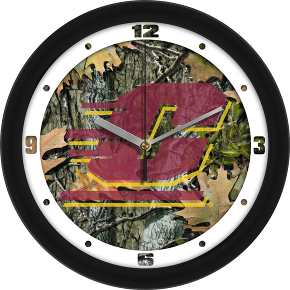 Central Michigan Wall Clock - Camo