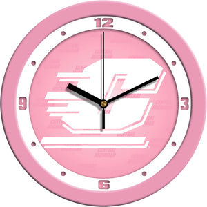 Central Michigan Wall Clock - Pink