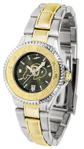 Colorado Buffaloes Competitor Two-Tone Ladies Watch - AnoChrome