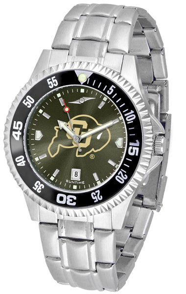 Colorado Buffaloes Competitor Steel Men’s Watch - AnoChrome- Color Bezel