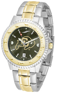 Colorado Buffaloes Competitor Two-Tone Men’s Watch - AnoChrome