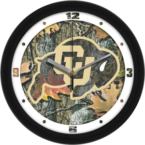 Colorado Buffaloes Wall Clock - Camo