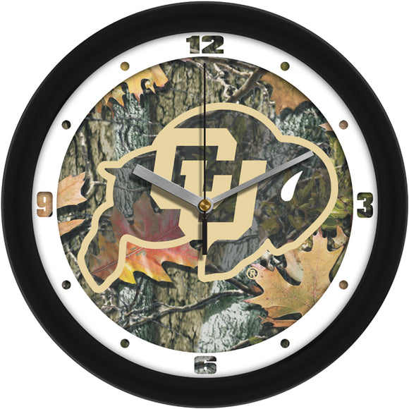 Colorado Buffaloes Wall Clock - Camo