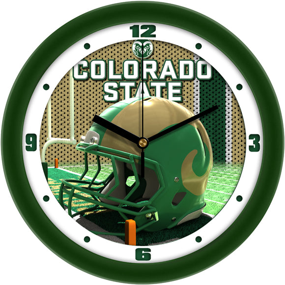 Colorado State Wall Clock - Football Helmet