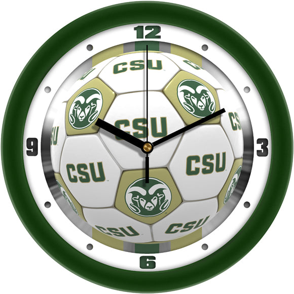 Colorado State Wall Clock - Soccer