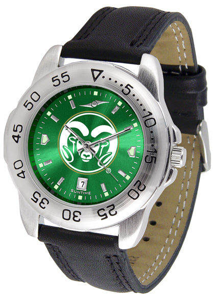 Colorado State Sport Leather Men’s Watch - AnoChrome