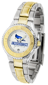 Creighton Bluejays Competitor Two-Tone Ladies Watch