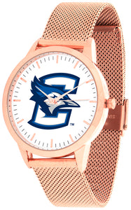 Creighton Bluejays Statement Mesh Band Unisex Watch - Rose