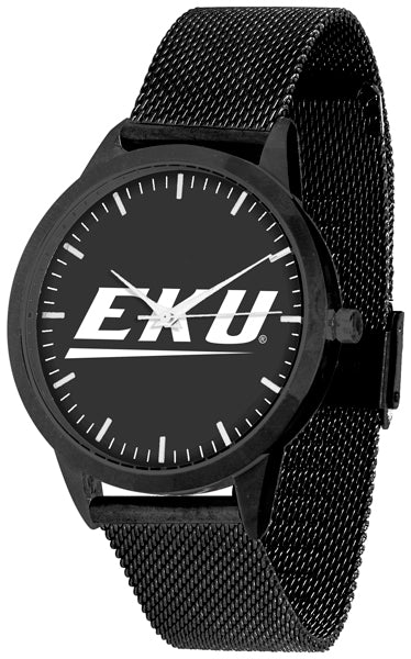 Eastern Kentucky Statement Mesh Band Unisex Watch - Black - Black Dial