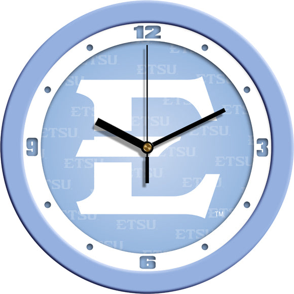East Tennessee State Wall Clock - Baby Blue