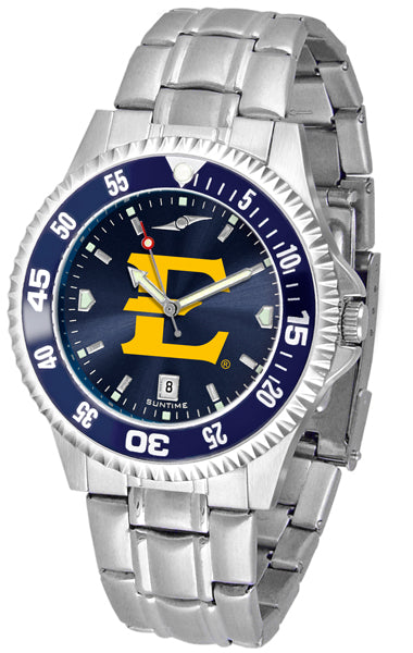 East Tennessee State Competitor Steel Men’s Watch - AnoChrome- Color Bezel