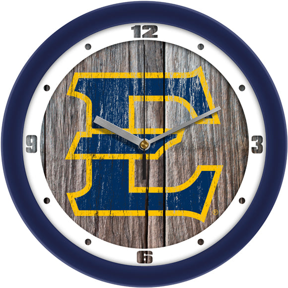 East Tennessee State Wall Clock - Weathered Wood