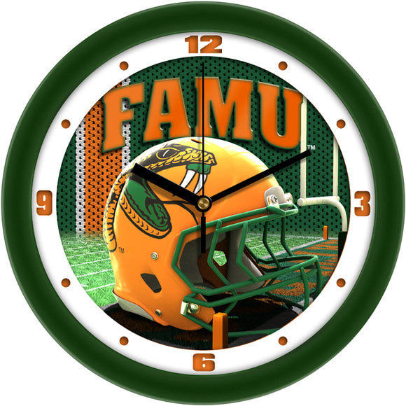 Florida A&M Wall Clock - Football Helmet