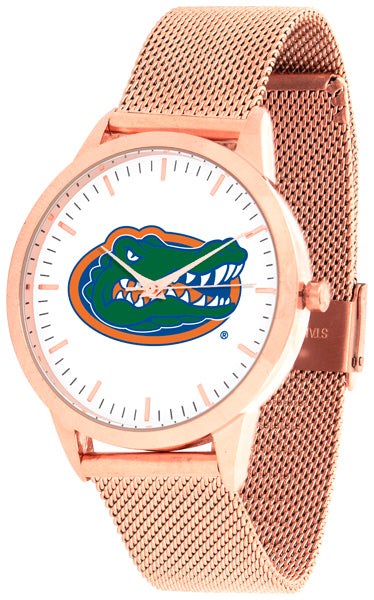 Florida Gators Statement Mesh Band Unisex Watch - Rose