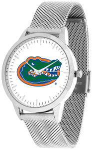Florida Gators Statement Mesh Band Unisex Watch - Silver