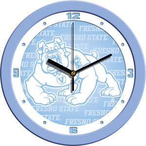 Fresno State Wall Clock - Baby Blue