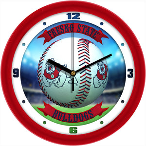 Fresno State Wall Clock - Baseball Home Run