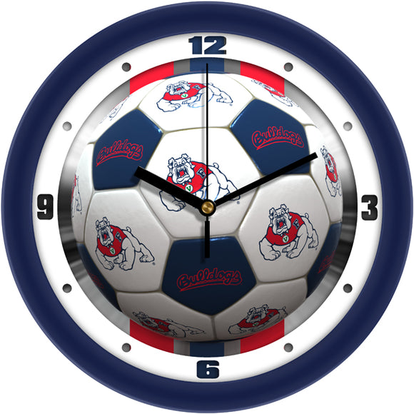 Fresno State Wall Clock - Soccer