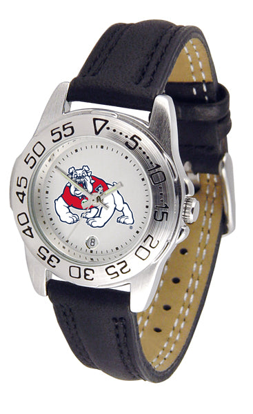 Fresno State Sport Leather Ladies Watch