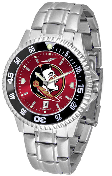 Florida State Competitor Steel Men’s Watch - AnoChrome- Color Bezel