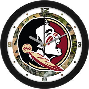 Florida State Wall Clock - Camo