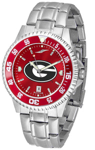 Georgia Bulldogs Competitor Steel Men’s Watch - AnoChrome- Color Bezel