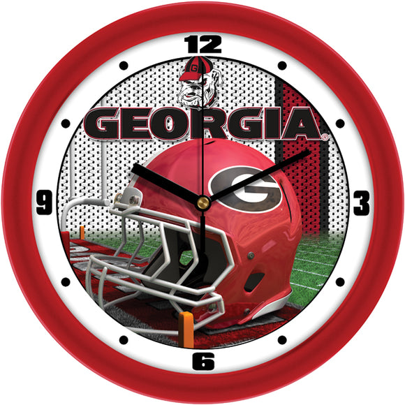 Georgia Bulldogs Wall Clock - Football Helmet