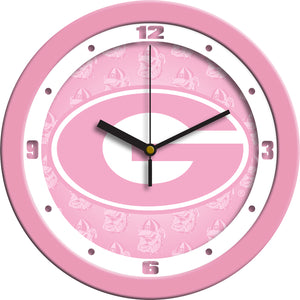 Georgia Bulldogs Wall Clock - Pink